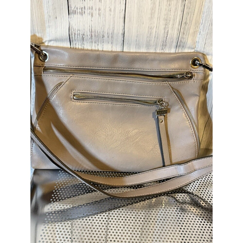 Nicole Miller New York Purse Crossbody Light Purple Faux Leather - Picture 3 of 5